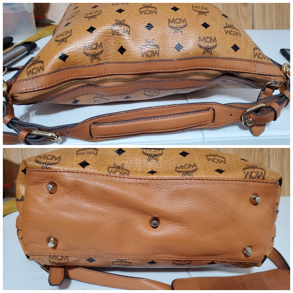 MCM COGNAC VISETOS kiara hobo bag - Picture 8 of 12
